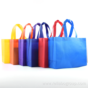 Stock Non-Woven Tote boutique custom laminated Shopping Bag